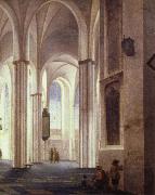 Pieter Saenredam the lnterior of the buurkerk at utrecht oil painting artist